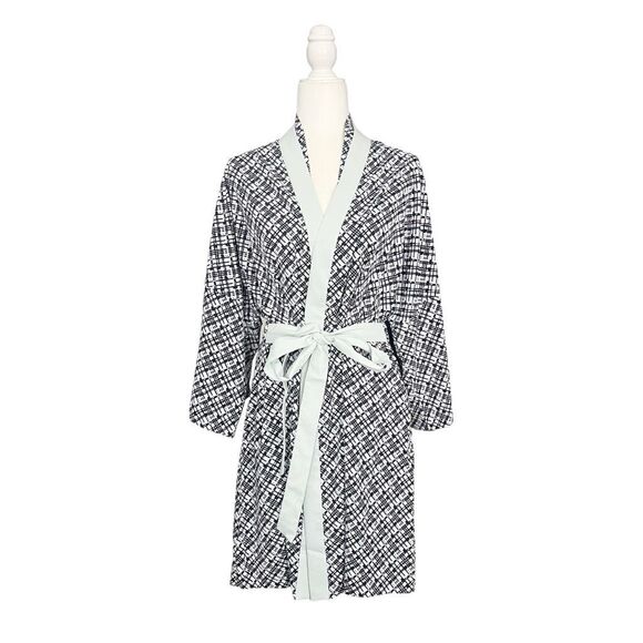 Coolibar Siesta Key Kijama Robe Plaid Check XS-M - Picture 1 of 7
